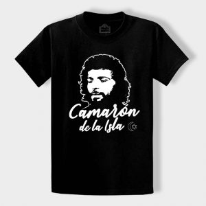 Camisetas Camiseta de Camarón de la Isla para Hombre en Negro